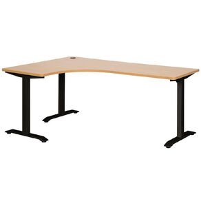 Jasper J Emerge Metal Leg Workstation 1800 x 1200 LH Multi-Coloured