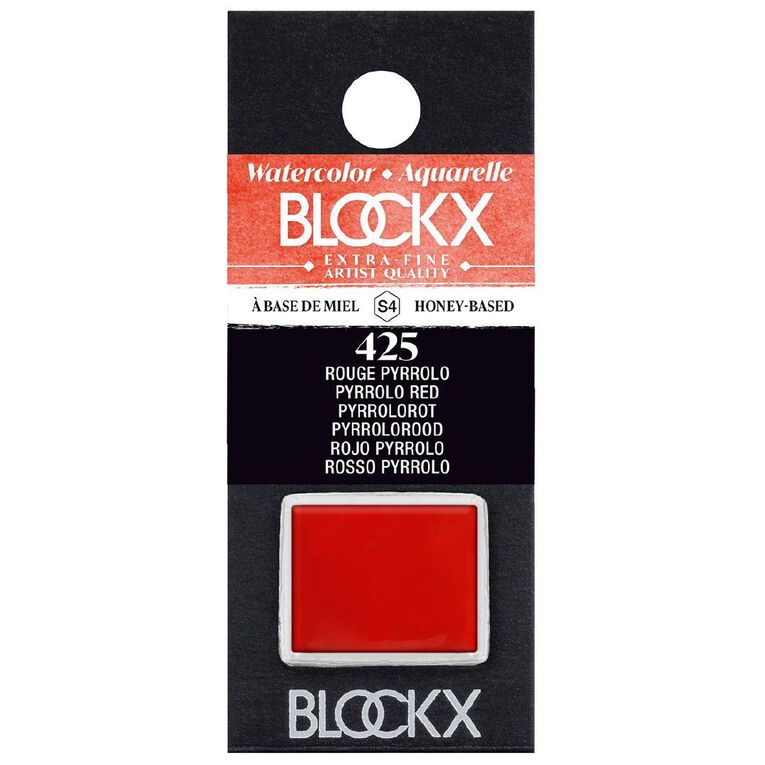 BLOCKX Watercolour Half Pan S4 425 Pyrrolo Red