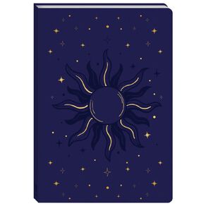 Faux Leather Journal: Celestial Sun
