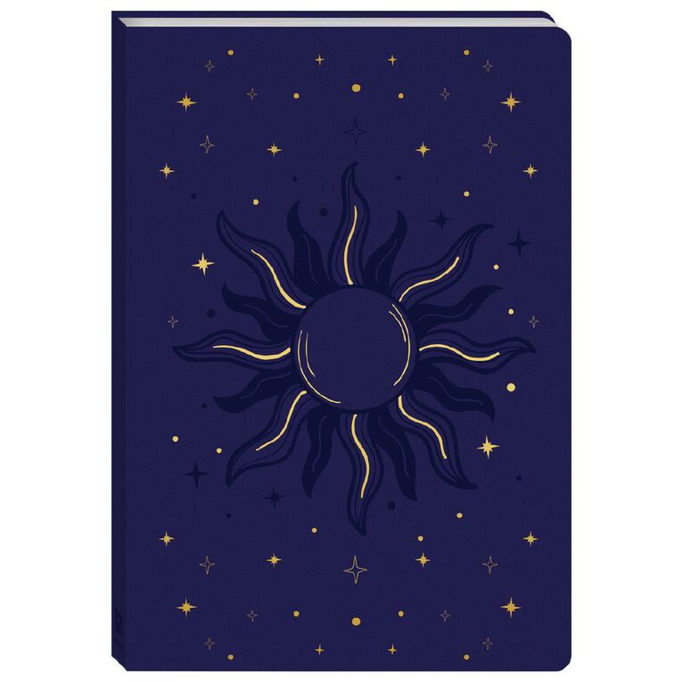 Faux Leather Journal: Celestial Sun