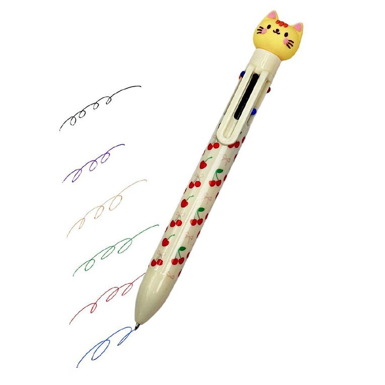 Uniti Kids Playful Simplicity Cat 6 Colour Pen