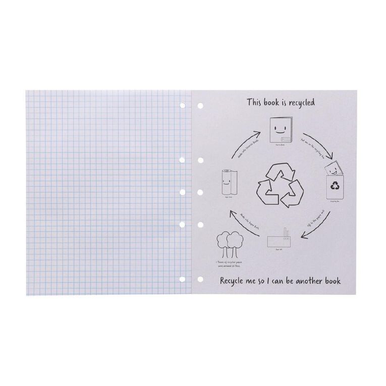 WS Pad Refill 14E5 7mm Quad 40 Leaf Punched Blue
