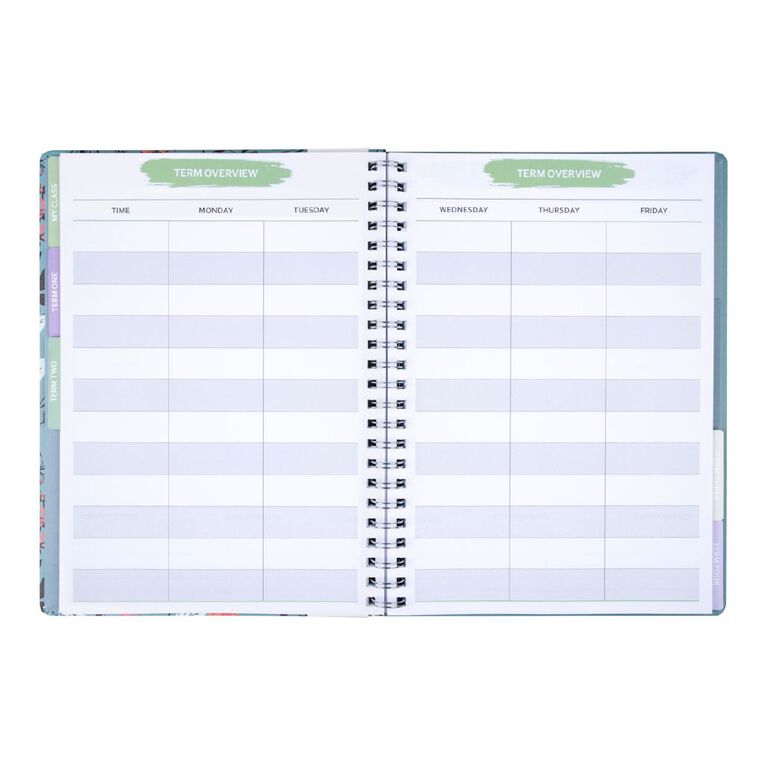 WS Teachers Planner Undated Floral Navy
