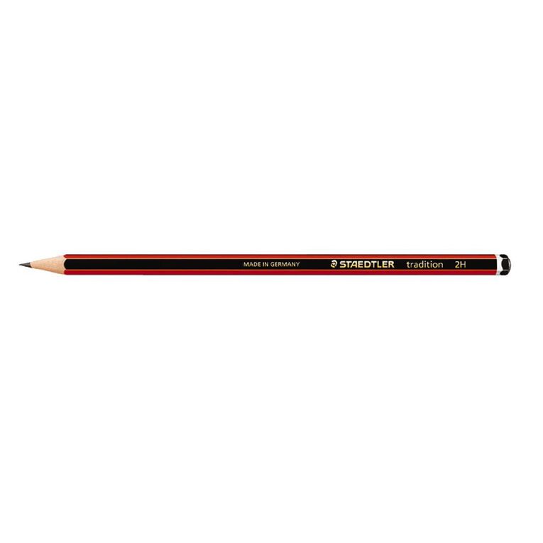 Staedtler Pencil Traditional 2H Black 12 Pack