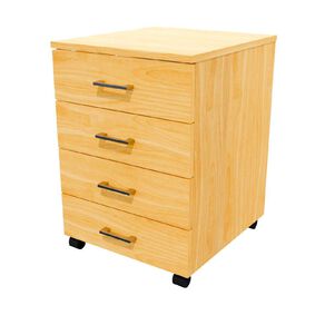 Zealand 4 Drawer Lockable Mobile NZ Tawa