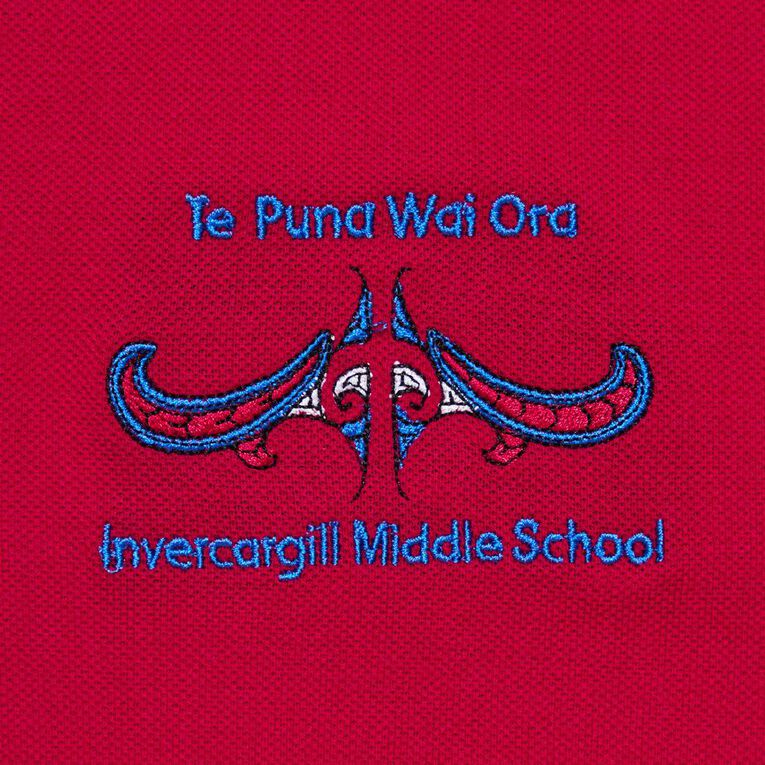 Schooltex Invercargill Middle School Short Sleeve Polo with Embroidery