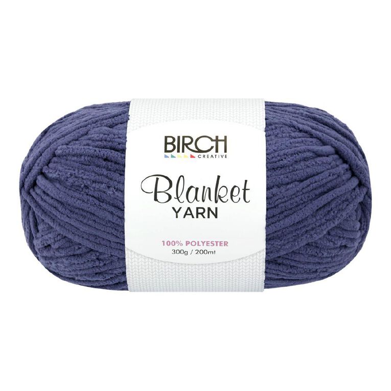 Birch Blanket Yarn 100% Polyester 300G Blue