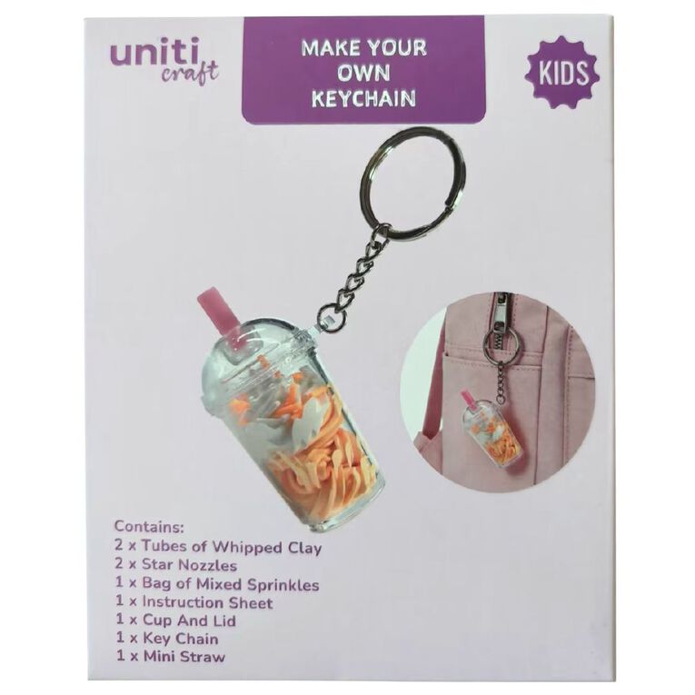 Uniti Craft Kids Make Your Own Cream Glue Keychain