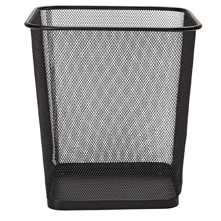 WS Mesh Rubbish Bin Black