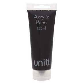 Uniti Acrylic Paint Tube Black 125ml