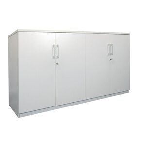 Zealand Sonic Credenza 1800w x 450d x 900h Locking White