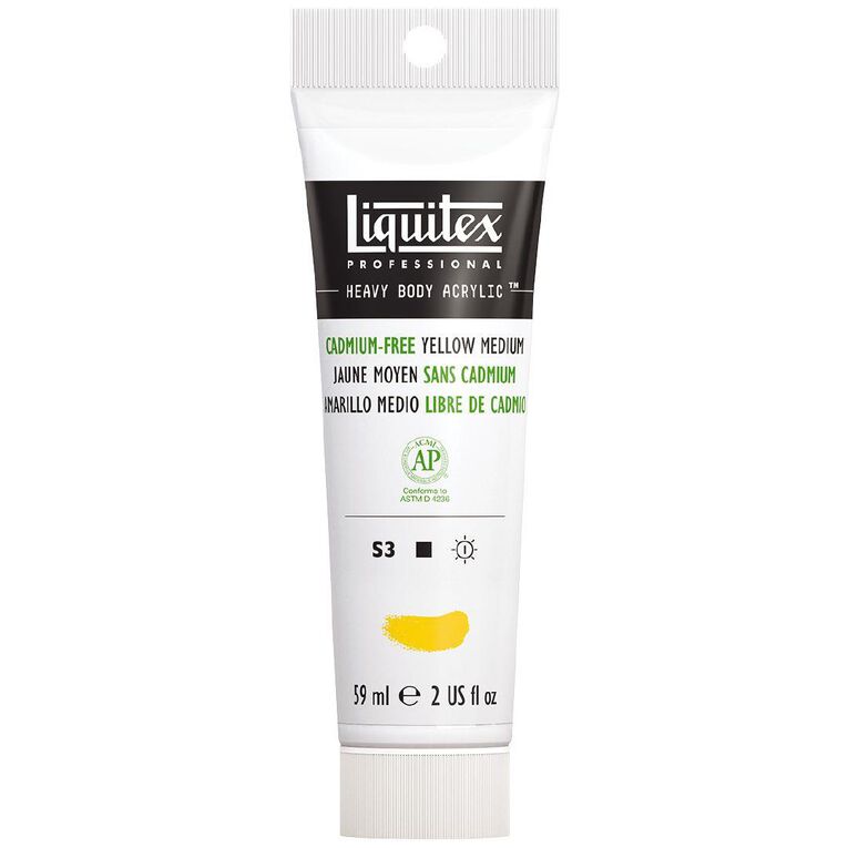 Liquitex Heavy Body Acrylic 59ml Cadmium Free Medium Yellow