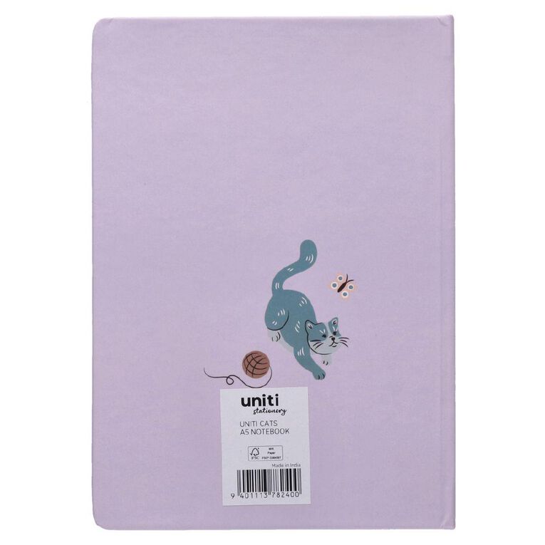 Uniti Stationery Cats Notebook A5