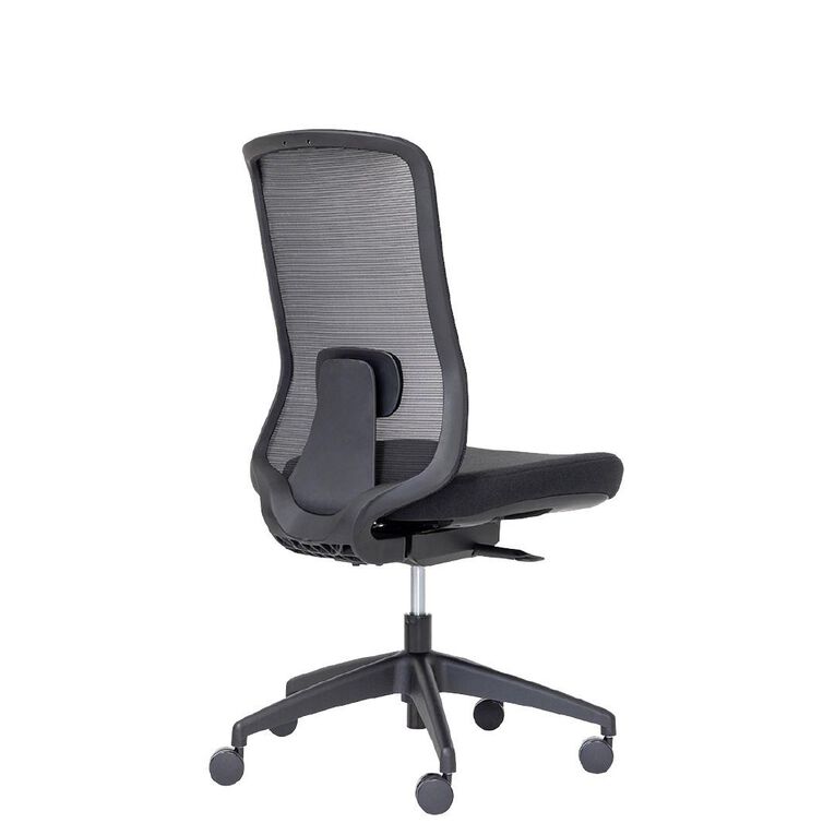 Buro Seating Elan Chair Lumbar Black Mesh Seat Slide
