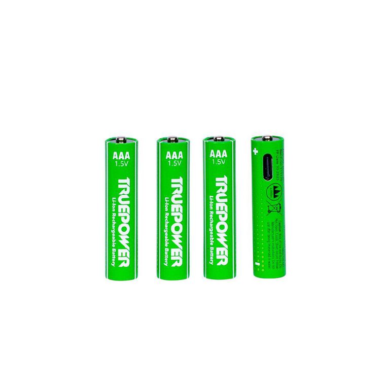 Truepower Truepower AAA USB-C Rechargeable Batteries
