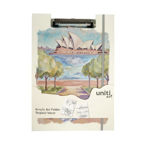 Uniti Acrylic Art Folder Tropical Vacay