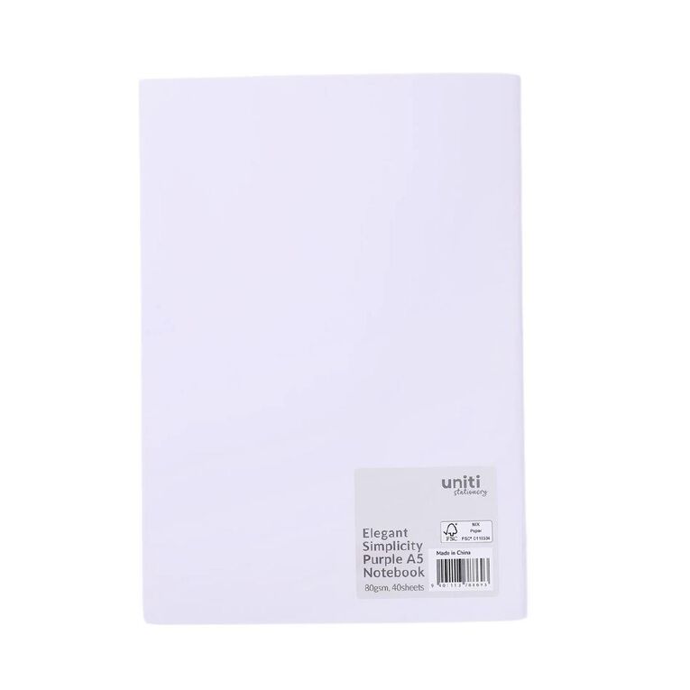Uniti Stationery Elegant Simplicity A5 Notebook