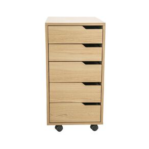 Living & Co Hael 5 Drawer Unit Oak Look