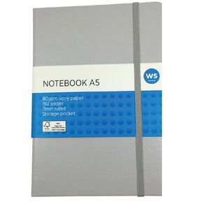 WS Notebook PU Grey Light A5