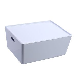 Living & Co Lisse Lidded Organiser White 11L