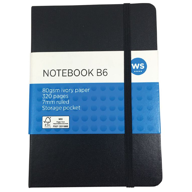 WS PU Notebook B6 Black