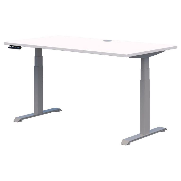 Rapid Premium Electric Desk 1800 x 800 Silver
