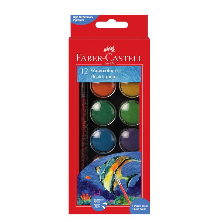 Faber-Castell Watercolour Cakes Set of 12
