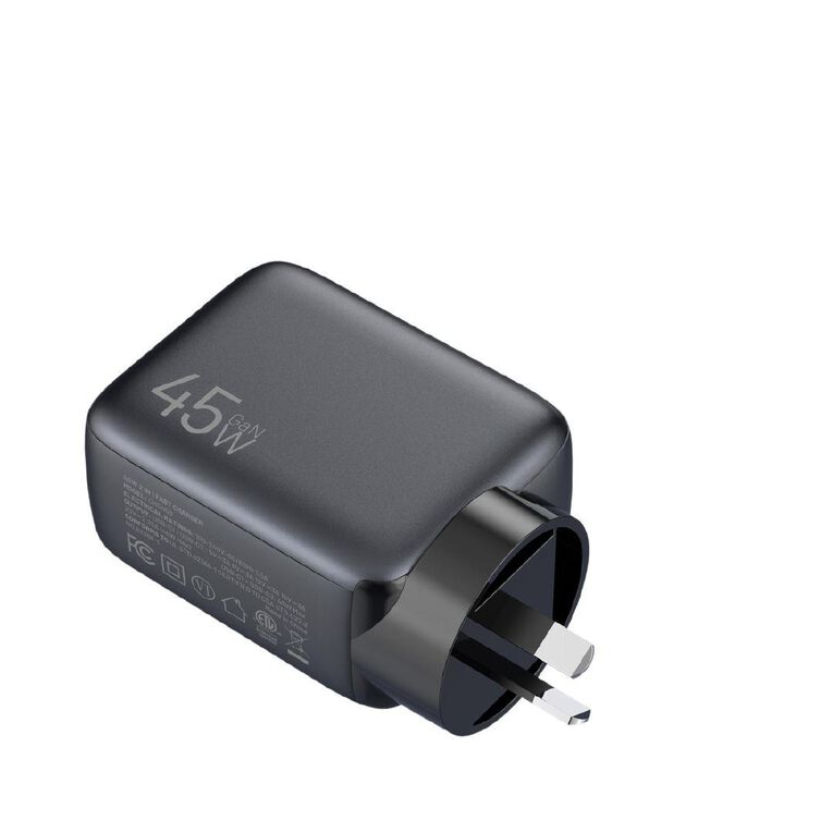 Tech.Inc 45W Wall Charger With Retractable Cable TIWAC45W