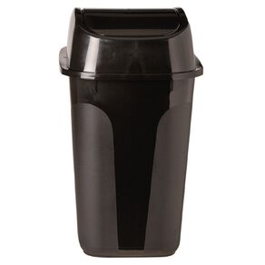 Living & Co Flip Lid Rubbish Bin Black 15L