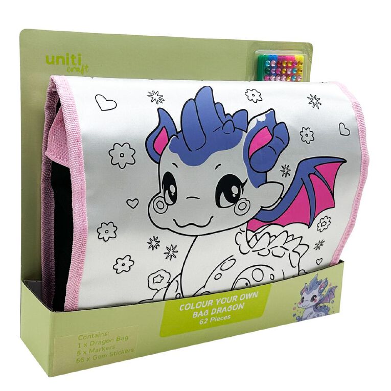 Uniti Craft Kids Color Your Own Bag Dragon