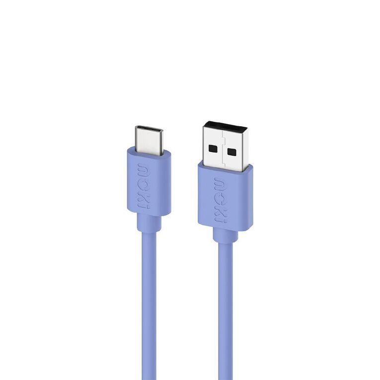 Moki USB-A to USB-C SynCharge Cable 1m - Ultra Blue
