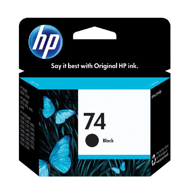 HP Ink Cartridge 74 Black 200 Pages