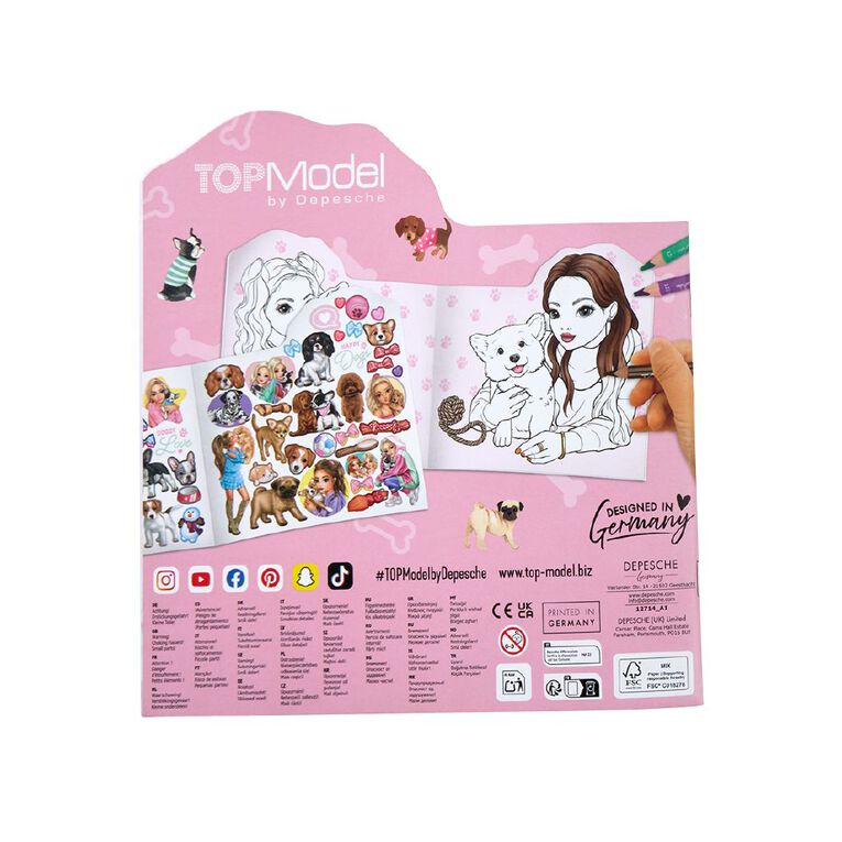 Artwrap Top Model Book Colour Doggy Shape Multi-Coloured