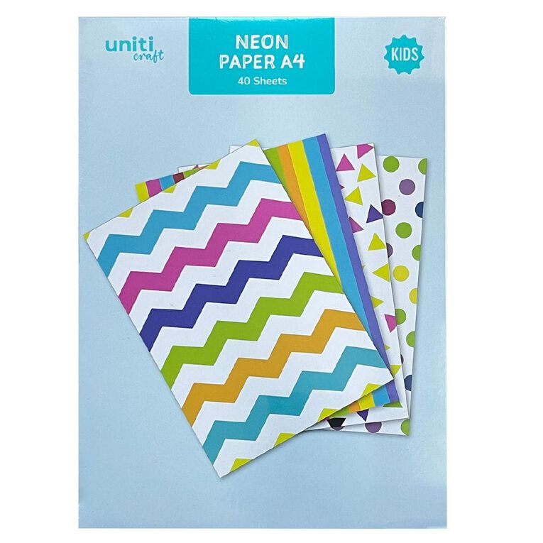 Uniti Neon Paper 40 Sheets