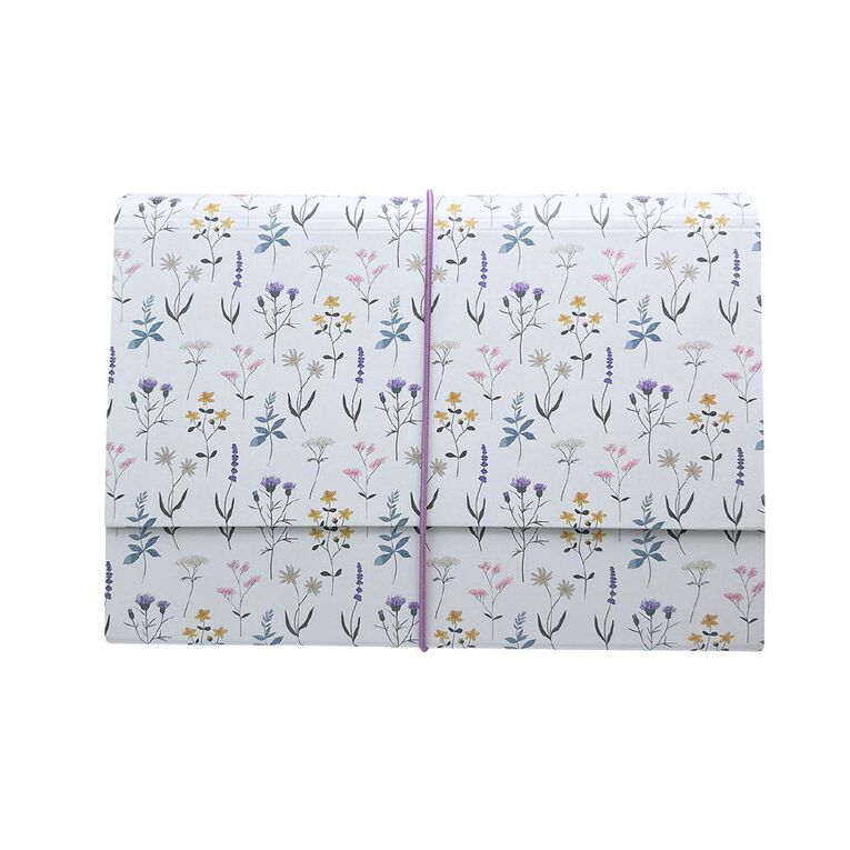 Uniti Stationery Country Calling Floral Accordion Folder A4