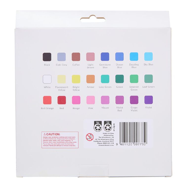 Uniti Dual Tip Acrylic Marker Set 24 Colours