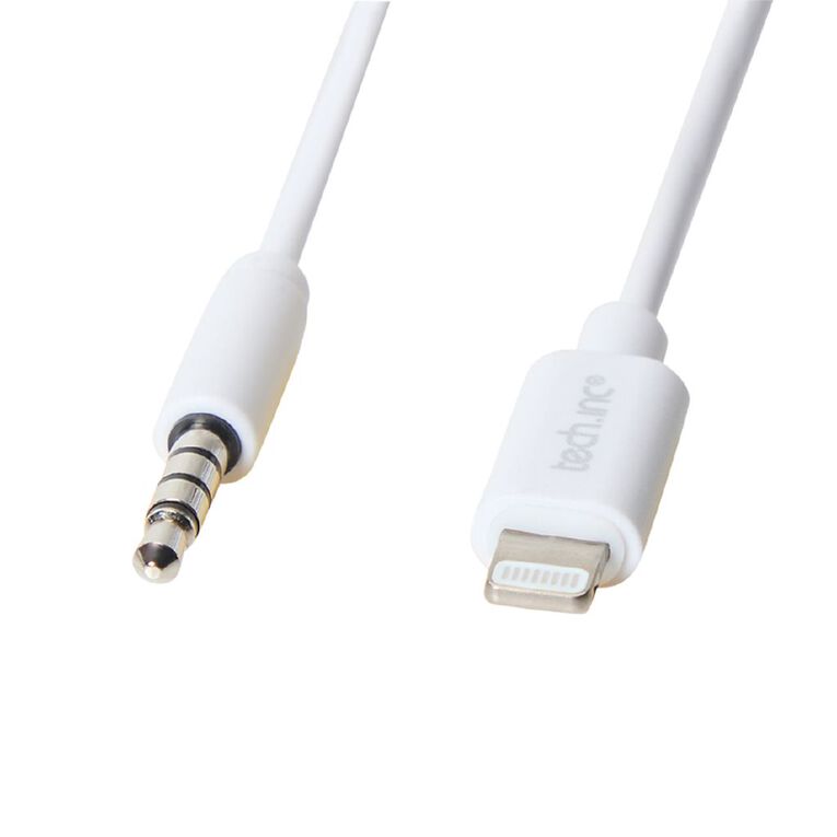 Tech.Inc Lightning to 3.5mm AUX Cable 1.5m White