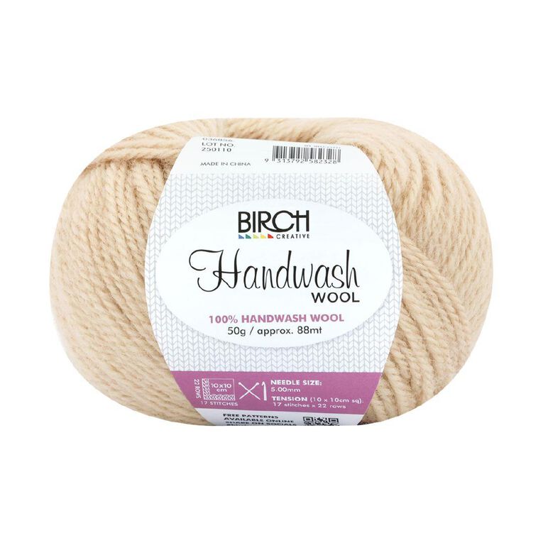 Birch 100% Handwash Wool 50G Biscotti