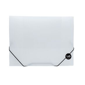 WS Document Wallet PP Elastic Closure Clear A4