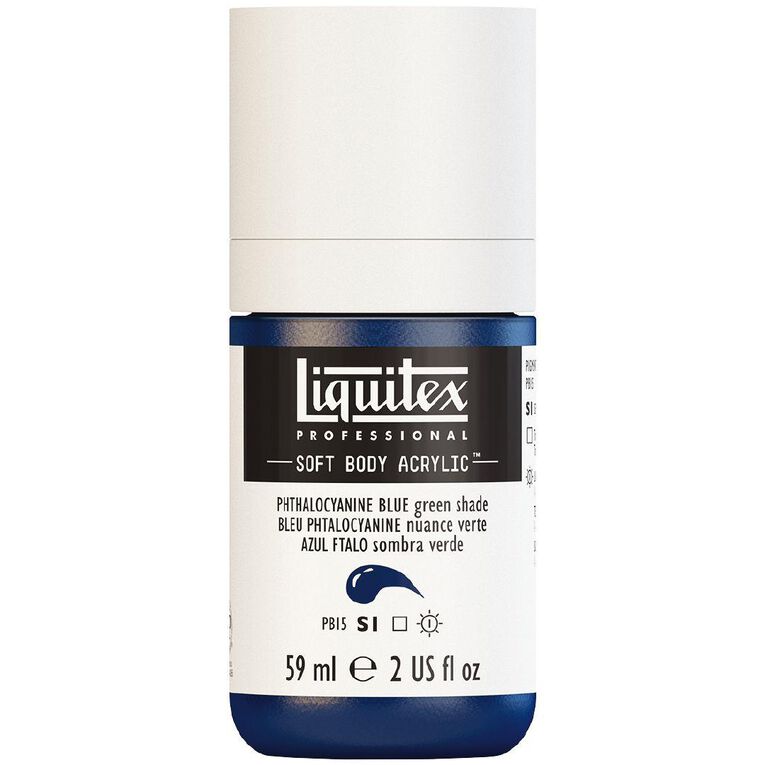 Liquitex Soft Body Acrylic 59ml Phthalo Blue Green Shade S1