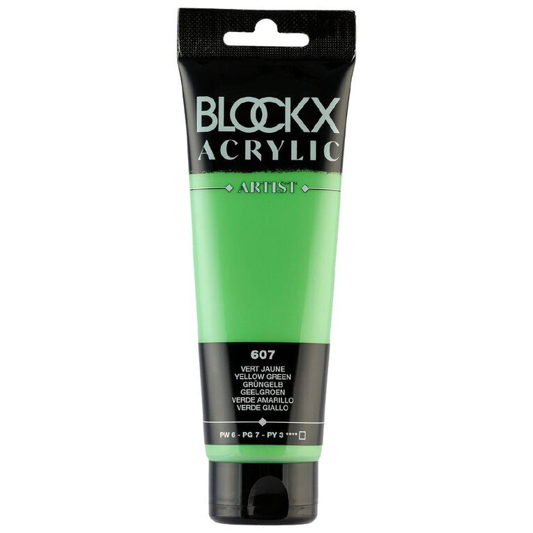 BLOCKX Acrylic Tube 120ml Yellow Green Green