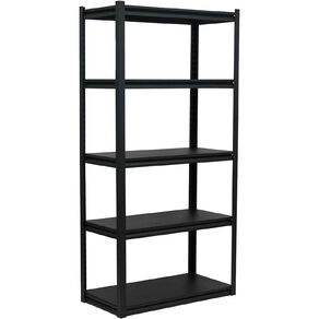 Precision Firstline Flatpack Screwless Steel Shelving 1800h Black
