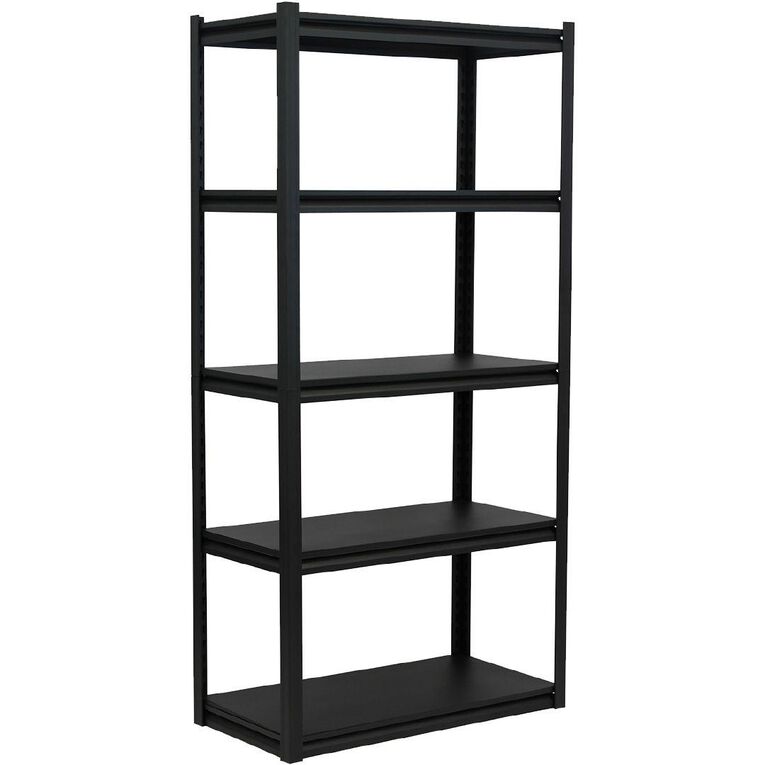 Precision Firstline Flatpack Screwless Steel Shelving 1800h Black
