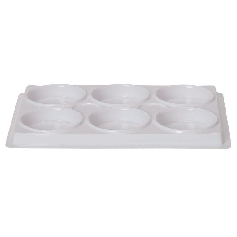 Uniti Plastic Palette 6 Cups White White