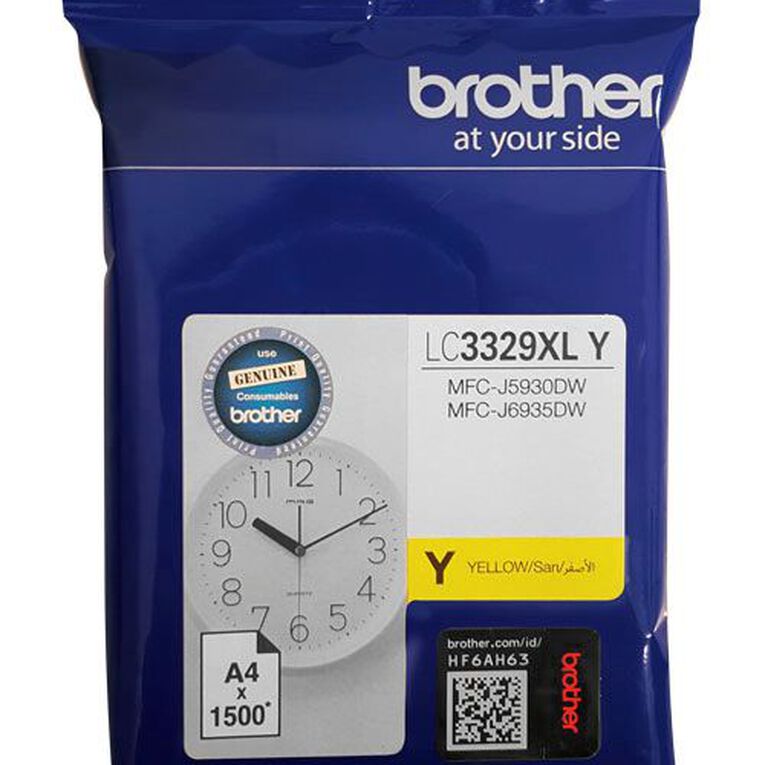 Brother Ink LC3329XLY Yellow 1500 Pages