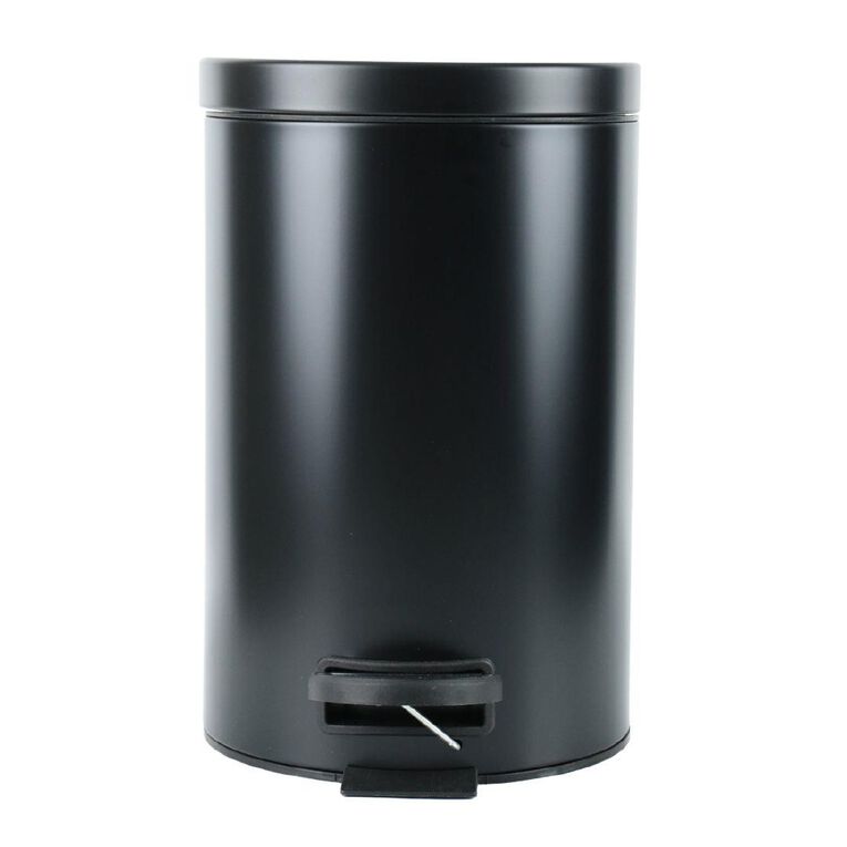 Living & Co Pedal Bin Black 12L