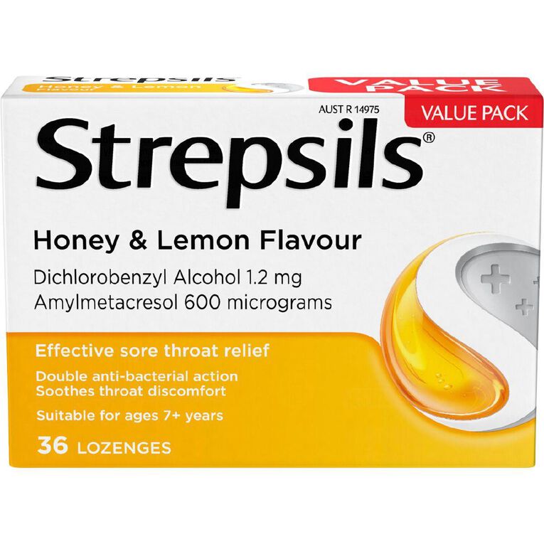 Strepsils Honey Lemon Lozenges 36s