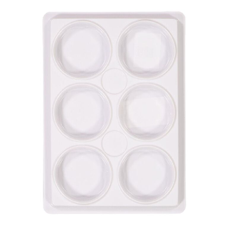 Uniti Plastic Palette 6 Cups White White