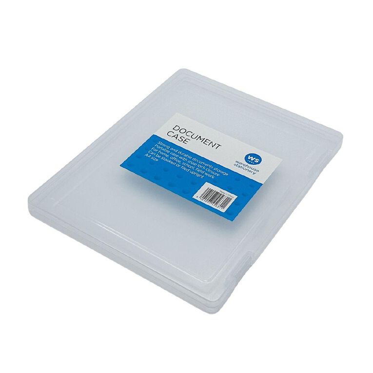 WS Document Carry Case Clear A4