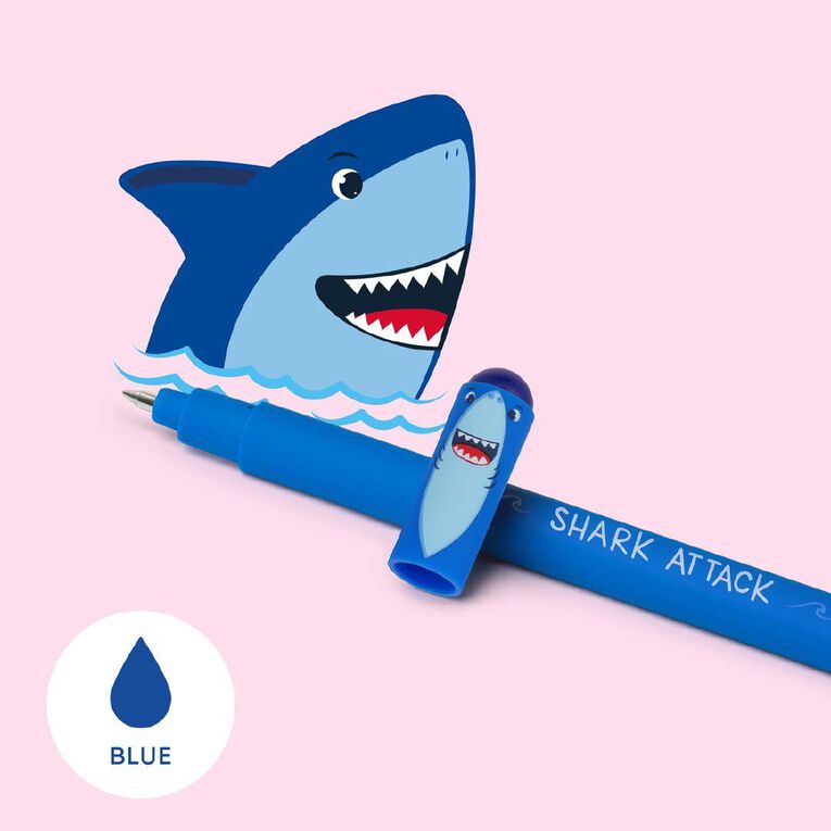 Legami Erasable Pen Shark Blue Ink